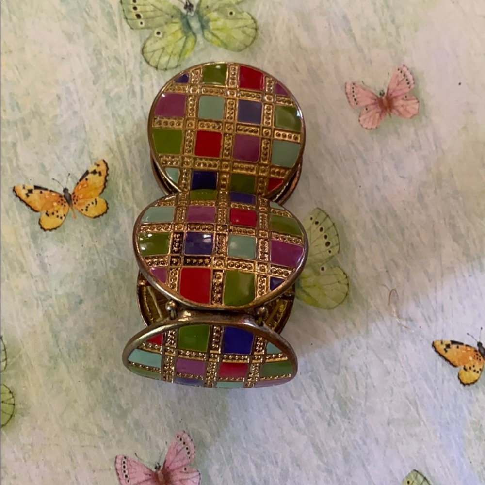 Bracelet, Colorful; Enamel; Stretch Bracelet - Picture 2 of 5